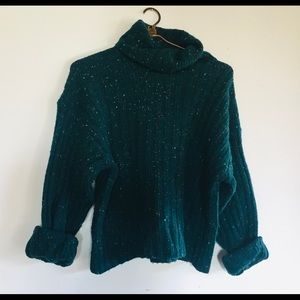 Wool turtleneck sweater